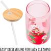 imageSilver Buffalo Wicked Featuring Elphaba Make Your Own Magic Glass Jar Tumbler with Bamboo Lid and Glass Straw 16 OuncesStrawberry Shortcake Sitting on Strawberry