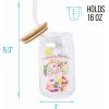 imageSilver Buffalo Wicked Featuring Elphaba Make Your Own Magic Glass Jar Tumbler with Bamboo Lid and Glass Straw 16 OuncesStrawberry Shortcake Sliding Rainbow