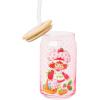 imageSilver Buffalo Wicked Featuring Elphaba Make Your Own Magic Glass Jar Tumbler with Bamboo Lid and Glass Straw 16 OuncesStrawberry Shortcake White Polka Dot