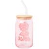 imageSilver Buffalo Wicked Featuring Elphaba Make Your Own Magic Glass Jar Tumbler with Bamboo Lid and Glass Straw 16 OuncesStrawberry Shortcake White Polka Dot