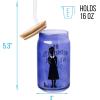 imageSilver Buffalo Wicked Featuring Elphaba Make Your Own Magic Glass Jar Tumbler with Bamboo Lid and Glass Straw 16 OuncesWednesday Addams