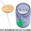 imageSilver Buffalo Wicked Featuring Elphaba Make Your Own Magic Glass Jar Tumbler with Bamboo Lid and Glass Straw 16 OuncesWicked Elphaba