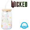imageSilver Buffalo Wicked Featuring Elphaba Make Your Own Magic Glass Jar Tumbler with Bamboo Lid and Glass Straw 16 OuncesWicked Glinda