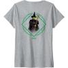 imageWomens Wicked Elphaba Signature Front ampamp Back VNeck TShirtHeather Grey