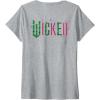imageWomens Wicked Frame Sketched Front ampamp Back VNeck TShirtHeather Grey