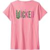 imageWomens Wicked Frame Sketched Front ampamp Back VNeck TShirtPink