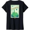 imageWomens Wicked Greetings From Emerald City Front ampamp Back VNeck TShirtBlack