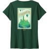imageWomens Wicked Greetings From Emerald City Front ampamp Back VNeck TShirtDark Green