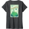 imageWomens Wicked Greetings From Emerald City Front ampamp Back VNeck TShirtDark Heather Grey