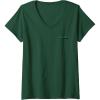 imageWomens Wicked Elphaba Signature Front ampamp Back VNeck TShirtDark Green