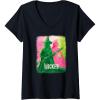 imageWomens Wicked Elphaba ampamp Glinda Tonal VNeck TShirtBlack