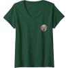 imageWomens Wicked Frame Sketched Front ampamp Back VNeck TShirtDark Green