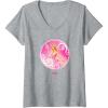 imageWomens Wicked Glinda Bubble Pose VNeck TShirtHeather Grey