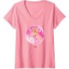 imageWomens Wicked Glinda Bubble Pose VNeck TShirtPink