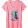 imageWomens Wicked Glinda ampamp Elphaba Ozdust VNeck TShirtPink