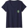 imageWomens Wicked Greetings From Emerald City Front ampamp Back VNeck TShirtNavy Blue