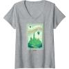 imageWomens Wicked Greetings From The Fantabulous Emerald City VNeck TShirtHeather Grey