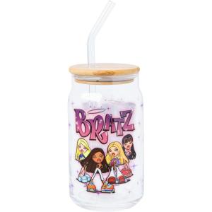 imageSilver Buffalo Wicked Featuring Elphaba Make Your Own Magic Glass Jar Tumbler with Bamboo Lid and Glass Straw 16 OuncesBratz Dolls