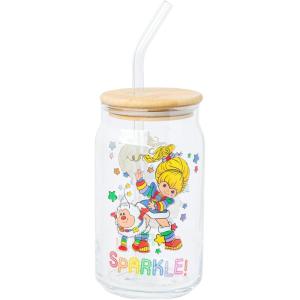 imageSilver Buffalo Wicked Featuring Elphaba Make Your Own Magic Glass Jar Tumbler with Bamboo Lid and Glass Straw 16 OuncesRainbow Brite Featuring Twink
