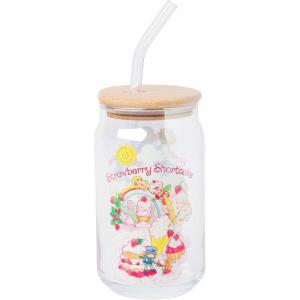 imageSilver Buffalo Wicked Featuring Elphaba Make Your Own Magic Glass Jar Tumbler with Bamboo Lid and Glass Straw 16 OuncesStrawberry Shortcake Sliding Rainbow