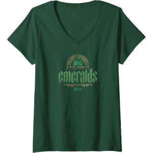 imageWomens Wicked City Made Of Emeralds VNeck TShirtDark Green