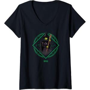 imageWomens Wicked Elphaba Portrait VNeck TShirtBlack