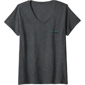 imageWomens Wicked Elphaba Signature Front ampamp Back VNeck TShirtDark Heather Grey
