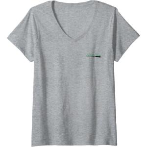 imageWomens Wicked Elphaba Signature Front ampamp Back VNeck TShirtHeather Grey
