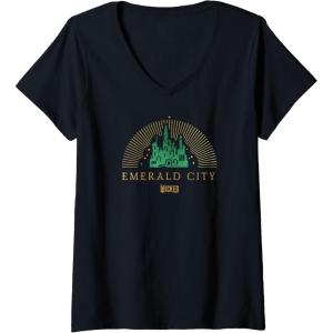 imageWomens Wicked Emerald City VNeck TShirtBlack
