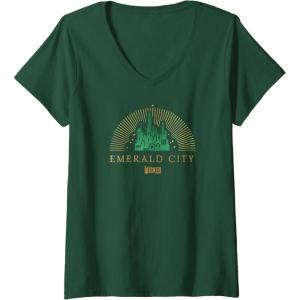 imageWomens Wicked Emerald City VNeck TShirtDark Green