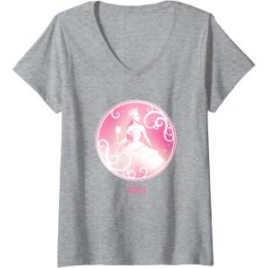 imageWomens Wicked Glinda Tonal VNeck TShirtHeather Grey