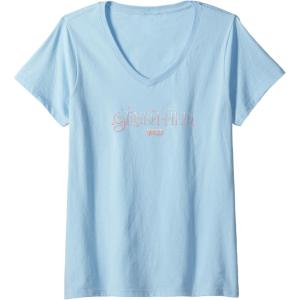 imageWomens Wicked Glindafied VNeck TShirtBaby Blue