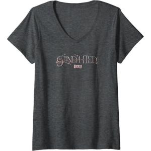 imageWomens Wicked Glindafied VNeck TShirtDark Heather Grey