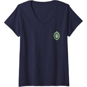imageWomens Wicked Greetings From Emerald City Front ampamp Back VNeck TShirtNavy Blue