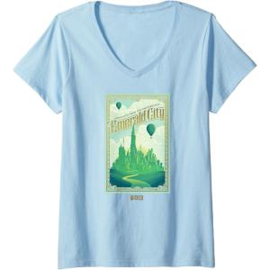 imageWomens Wicked Greetings From The Fantabulous Emerald City VNeck TShirtBaby Blue