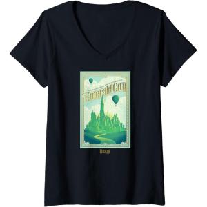 imageWomens Wicked Greetings From The Fantabulous Emerald City VNeck TShirtBlack