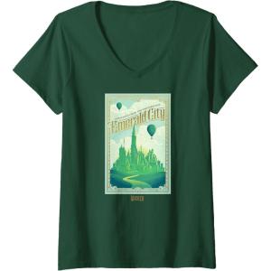 imageWomens Wicked Greetings From The Fantabulous Emerald City VNeck TShirtDark Green