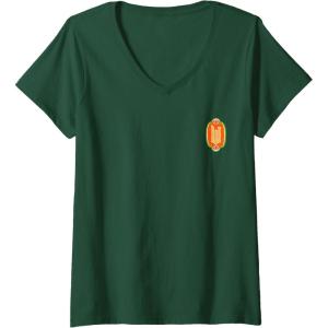 imageWomens Wicked Marvelous Munchkinland Front ampamp Back VNeck TShirtDark Green