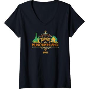 imageWomens Wicked Marvelous Munchkinland VNeck TShirtBlack