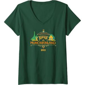 imageWomens Wicked Marvelous Munchkinland VNeck TShirtDark Green