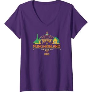imageWomens Wicked Marvelous Munchkinland VNeck TShirtPurple