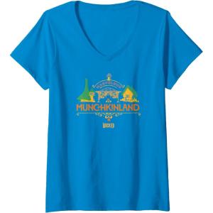 imageWomens Wicked Marvelous Munchkinland VNeck TShirtSapphire Blue