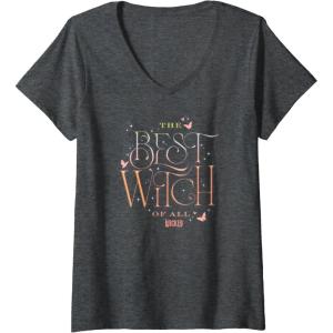 imageWomens Wicked The Best Witch Of All VNeck TShirtDark Heather Grey