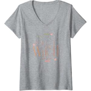 imageWomens Wicked The Best Witch Of All VNeck TShirtHeather Grey