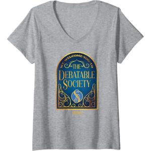 imageWomens Wicked The Debatable Society VNeck TShirtHeather Grey
