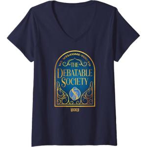 imageWomens Wicked The Debatable Society VNeck TShirtNavy Blue