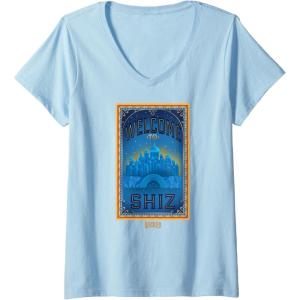 imageWomens Wicked Welcome To Shiz VNeck TShirtBaby Blue