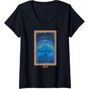 imageWomens Wicked Welcome To Shiz VNeck TShirtBlack