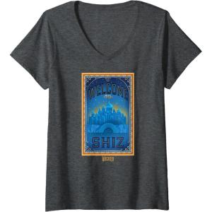 imageWomens Wicked Welcome To Shiz VNeck TShirtDark Heather Grey