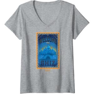 imageWomens Wicked Welcome To Shiz VNeck TShirtHeather Grey